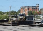 NS 4335 leads train 350 past Raleigh Union Station